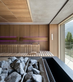 Saunas in the wellness & spa hotel Naturno, South Tyrol Saunas in the wellness & spa hotel Naturno, South Tyrol