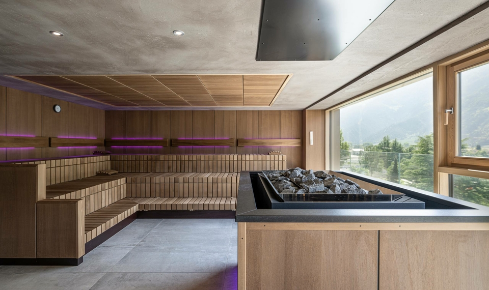 Saunas in the wellness & spa hotel Naturno, South Tyrol Saunas in the wellness & spa hotel Naturno, South Tyrol