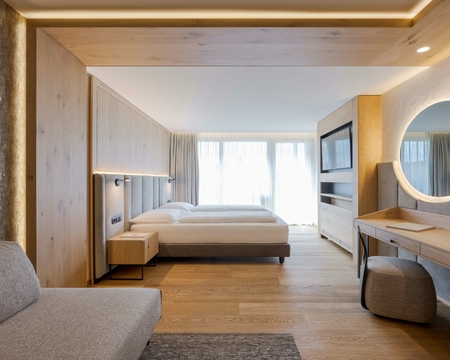 Doppelzimmer im Feldhof in Naturns Doppelzimmer Sonnenschein