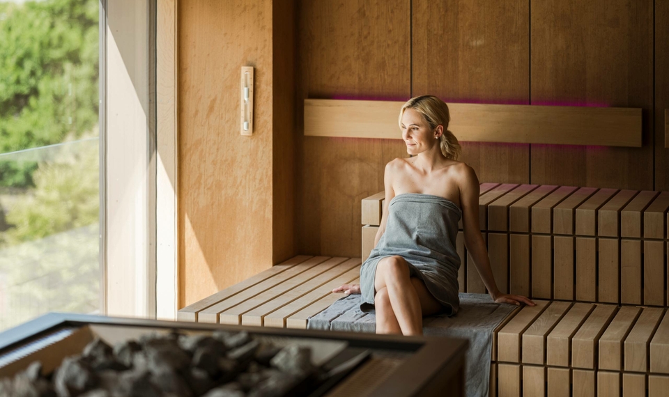 Saunas in the wellness & spa hotel Naturno, South Tyrol Saunas in the wellness & spa hotel Naturno, South Tyrol