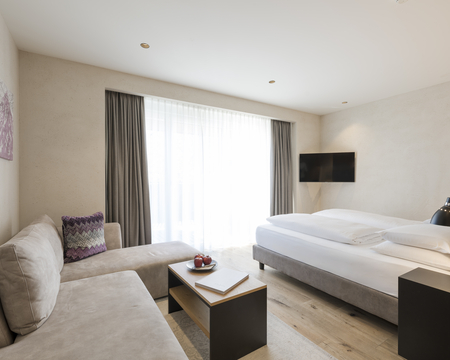 Suite Auszeit im Feldhof mit Wohnbereich Suite Auszeit